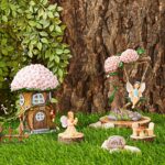 Juvale 8 Piece Miniature Fairy Garden Accessories Outdoor Decor Figurines Kit fo... - Image 4