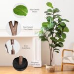 Pertivery Artificial Fiddle Leaf Fig Tree 6ft, Large Faux Plant Fake Ficus lyrat... - Image 3