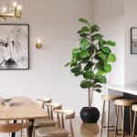 Pertivery Artificial Fiddle Leaf Fig Tree 6ft, Large Faux Plant Fake Ficus lyrat... - Image 6