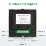 RGBZONE RGBW LED Light Strip Controller, 4 Channels LED Dimmer Controller, Wall-... - Image 4