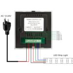 RGBZONE RGBW LED Light Strip Controller, 4 Channels LED Dimmer Controller, Wall-... - Image 9