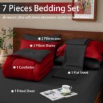 FUANNA Queen Comforter Set 7 Pieces, Reversible Queen Size Bed in a Bag with All... - Image 5