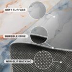 Modern Luxury Rugs for Living Room - Marble Texture Rug, 6x9 Rug, Abstract Washa... - Image 7
