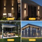 SOTTLOT Solar Outdoor Lights, 3000K 700LM Solar Wall Lights Outdoor Up and Down,... - Image 6