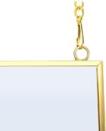 JUXYES Set of 2 Wall Hanging Brass Frames for Pressed Flowers, Golden Modern Han... - Image 5