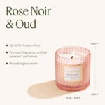 LA JOLIE MUSE Rose Noir & Oud Scented Candle – Lemon, Rose & Oud | 10 oz Natural... - Image 6