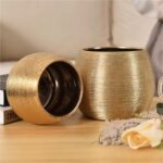 Flower Pot Luxury, High-End, Creative Brushed Gold-Plated Ceramic Hydroponic Pot... - Image 7