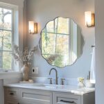 ANDY STAR Brushed Nickel Round Bathroom Mirror, 36 Inch Round Circle Mirror in S... - Image 7