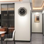 Modern Wall Clocks for Living Room Decor 12in Black Wall Clock Silent Non-Tickin... - Image 3