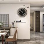 Modern Wall Clocks for Living Room Decor 12in Black Wall Clock Silent Non-Tickin... - Image 4