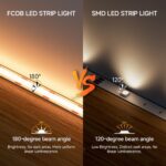 BTF-LIGHTING FCOB COB LED Strip Warm White 3000K, UL Listed 528LED/m High Densit... - Image 4