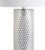 JONATHAN Y 30" Silver Isabella Studded Glass Table Lamp, Contemporary Glam Silve... - Image 6