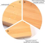Natural Bamboo Vanity Tray, Sink Tray, Smooth and Thick Wooden Tray for Toilet T... - Image 5