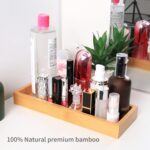 Natural Bamboo Vanity Tray, Sink Tray, Smooth and Thick Wooden Tray for Toilet T... - Image 6