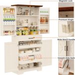 IRONCK Farmhouse Pantry Cabinet, 72" Tall Kitchen Storage Cabinet, Freestanding ... - Image 7