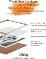 iHery Natural Beige Dimensional OAK Wood Framed Wall Art, 12x16in Audrey Hepburn... - Image 4