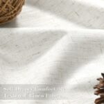 Joywell 100% Blackout Linen Curtains 96 Inches Long for Bedroom Natural Black Ou... - Image 5