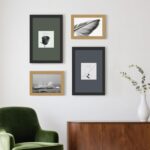 FrameWorks 16”x20” Wooden Poster Frame, Classic Golden Oak Matte Edged Frames w/... - Image 7