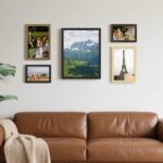 FrameWorks 16”x20” Wooden Poster Frame, Classic Golden Oak Matte Edged Frames w/... - Image 8