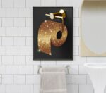 3 Pcs African American Bathroom Canvas Wall Art, Modern Black Woman Gold Glitter... - Image 6