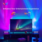 woohlab Smart LED Light Bar, RGBICW, 4 Light Beads, 64 sq.ft Coverage, Silver, I... - Image 3