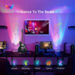woohlab Smart LED Light Bar, RGBICW, 4 Light Beads, 64 sq.ft Coverage, Silver, I... - Image 5