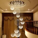 Siljoy Modern Foyer Chandeliers for High Ceiling, Large Staircase Chandelier wit... - Image 8