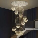 Siljoy Modern Foyer Chandeliers for High Ceiling, Large Staircase Chandelier wit... - Image 9
