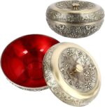 Snack Serving Tray, Retro Bronze Alloy Divided Food Storage Organizer, Dry Fruit... - Image 8