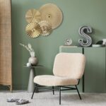 Garneck 4pcs Metal Gold Wall Decor Modern 3D Wall Art for Living Room Round Wrou... - Image 6