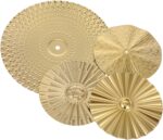 Garneck 4pcs Metal Gold Wall Decor Modern 3D Wall Art for Living Room Round Wrou... - Image 10