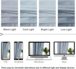 XWZO Light Blue Velvet Curtains 108 Inches Long, Elegent Soft Luxury Curtains fo... - Image 8