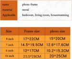Light Luxury Photo Frame Table High-end Golden Photo Frame Bedroom Decoration Cr... - Image 3
