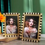 Light Luxury Photo Frame Table High-end Golden Photo Frame Bedroom Decoration Cr... - Image 6