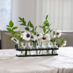 6pc Glass Flower Vase with Metal Holder, Best Vases Set for Home & Table Decor F... - Image 3