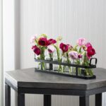 6pc Glass Flower Vase with Metal Holder, Best Vases Set for Home & Table Decor F... - Image 4