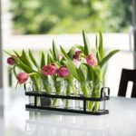 6pc Glass Flower Vase with Metal Holder, Best Vases Set for Home & Table Decor F... - Image 7