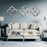 DMDFIRST Arc-Shaped Wall Mirror, Silver, 14.75'x14.75', Modern Fashion Decor, Un... - Image 4