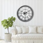 Westclox See-Through Wall Clock with Silver Case, Large Open Dial, Easy-to-Read ... - Image 5