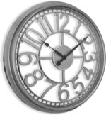 Westclox See-Through Wall Clock with Silver Case, Large Open Dial, Easy-to-Read ... - Image 6