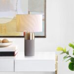 SAFAVIEH Lighting Collection Oliver Modern Contemporary Farmhouse Grey Concrete/... - Image 4