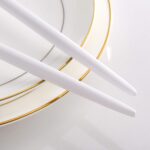 Lemeya White Gold Salad Serving Utensils,Serving Spoons Stainless Steel,2Pcs Lon... - Image 7