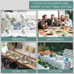 Luxury Reversible Table Runner, Multicolor, Blue, Chinoiserie Floral, Printed Ta... - Image 10