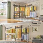 Timate L4 L Shape Garment Rack Heavy Duty Clothes Racks for Hanging Clothes, Exp... - Image 3