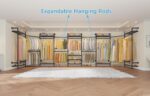Timate L4 L Shape Garment Rack Heavy Duty Clothes Racks for Hanging Clothes, Exp... - Image 4