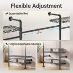 Timate L4 L Shape Garment Rack Heavy Duty Clothes Racks for Hanging Clothes, Exp... - Image 6