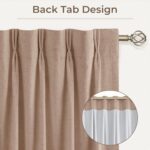 CAPALOCA Pinch Pleated Curtains Blackout, Linen Blackout Curtains 96 inches Long... - Image 4