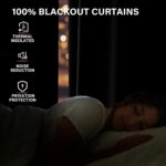CAPALOCA Pinch Pleated Curtains Blackout, Linen Blackout Curtains 96 inches Long... - Image 8