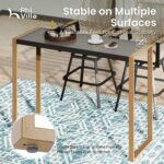 PHI VILLA 3 Piece Outdoor Bar Set, High Top Patio Bistro Table and Bar Chairs wi... - Image 7