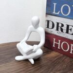Abstract Sculpture Thinker Statue - Modern Aesthetic Home Decor for Living Room,... - Image 3